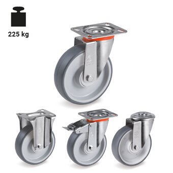 TR-71CC-NL-Ruedas con soportes para cargas ligeras